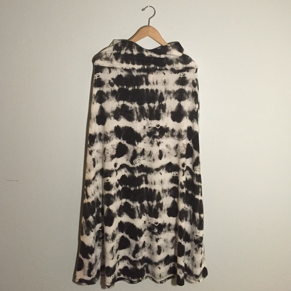 Tide dyed maxi skirt