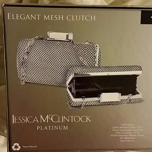 Silver Mesh Clutch