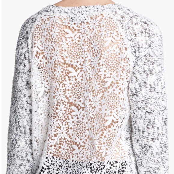 ASTR Sweater with lace back (size small)