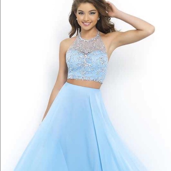 "Blush" designer prom dress