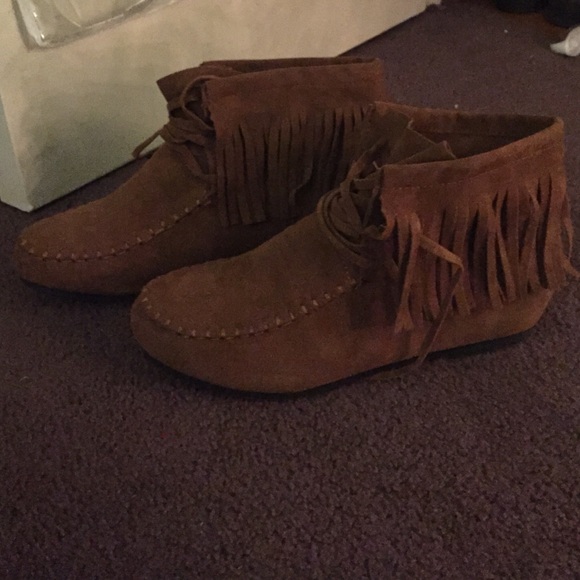 Suede booties