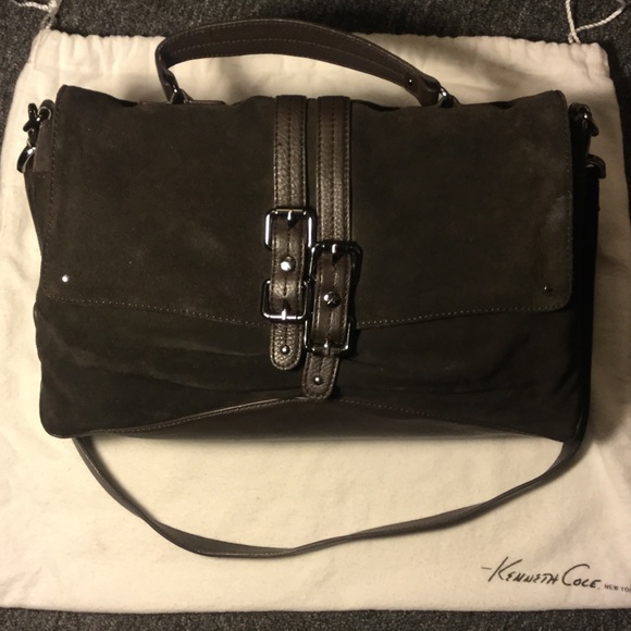 Kenneth Cole Brown Suede Purse
