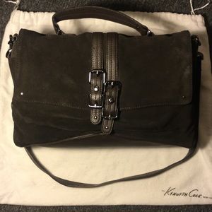 Kenneth Cole Brown Suede Purse