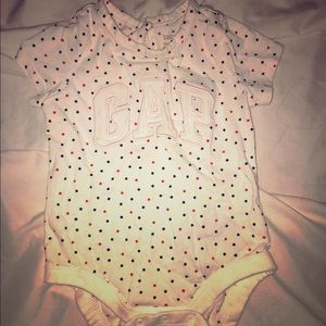 White 3-6 months bodysuit BabyGap