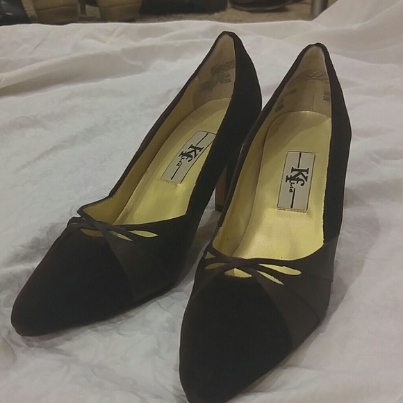 Velvet and Satin Heels - Picture 1 of 4