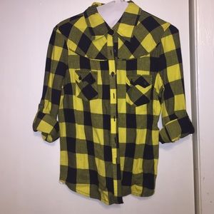 Plaid button down