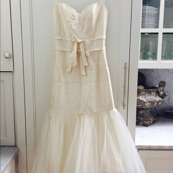 ABS off white tulle silk dress sz 0