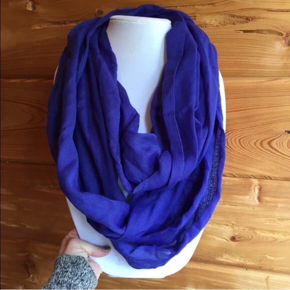 Cloth infinity scarf royal blue