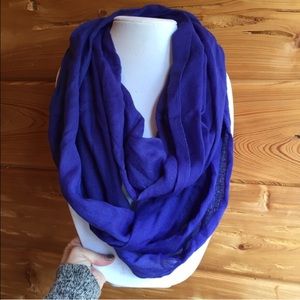 Cloth infinity scarf royal blue