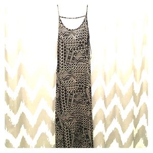 Long tribal print dress