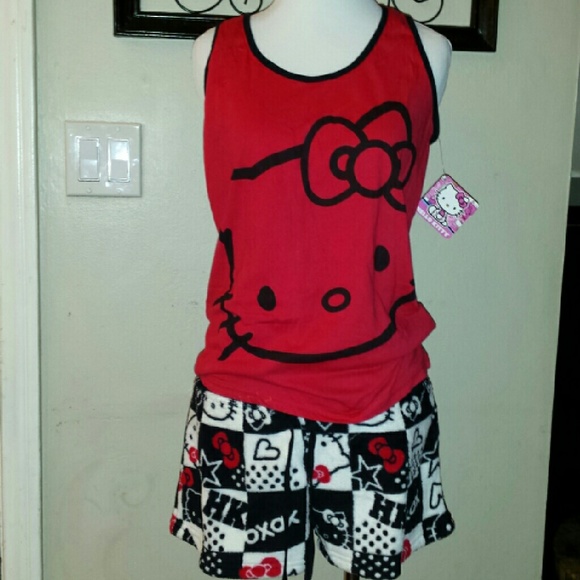 Hello Kitty Other - ~SOLD~ NWT Hello Kitty Racerback Top Pajamas