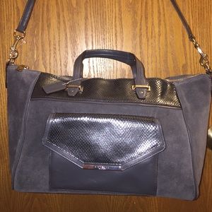 Coach Silver Taylor Python Leather Satchel