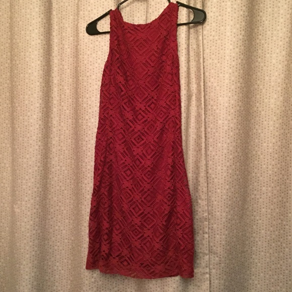 Saks Fifth black label lace shift dress sz 2