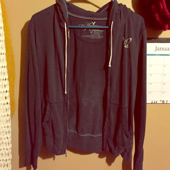 #3 🎉Navy Blue Light Hooded Jacket