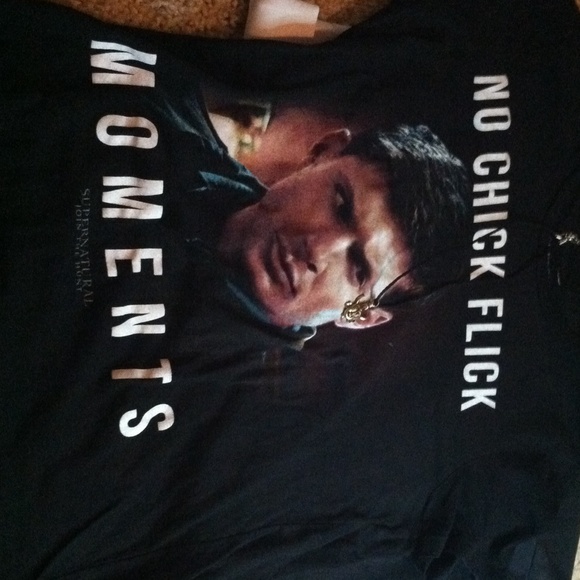 Hot Topic Tops - Supernatural shirt and necklace.