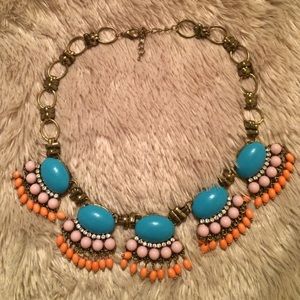 BOHEMIAN FAN STATEMENT NECKLACE