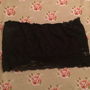 Black lace bandeau