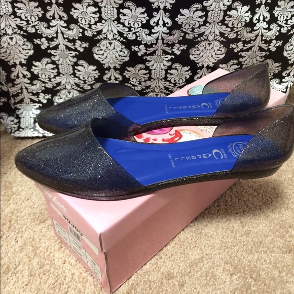 Jeffery Campbell's Jelly Love Glitter flats