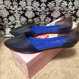 Jeffery Campbell's Jelly Love Glitter flats
