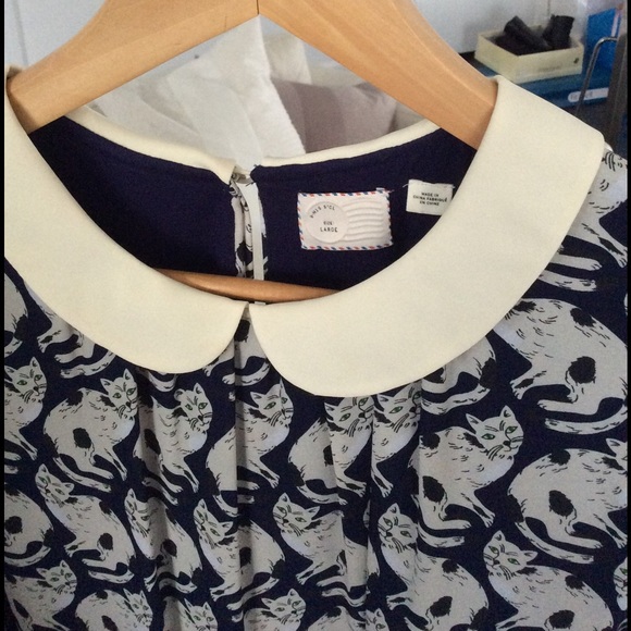 Anthropologie Dresses & Skirts - Cat pattern dress from anthropologie