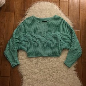 LIFETIME  blue crop sweater