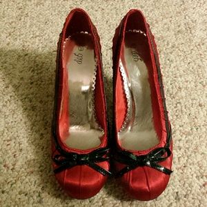 Darling Red Bow Heels 11