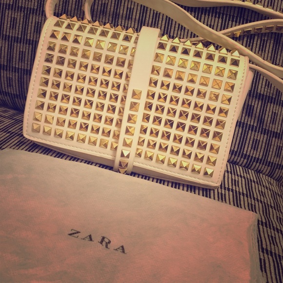 Zara Handbags - HOST PICK 🎉 Zara Studded Clutch FINAL DROP