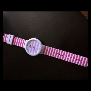 Lacouste unisex watch pink/white stripe #2020001