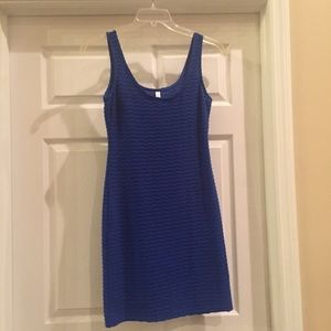 Sexy blue shirt dress