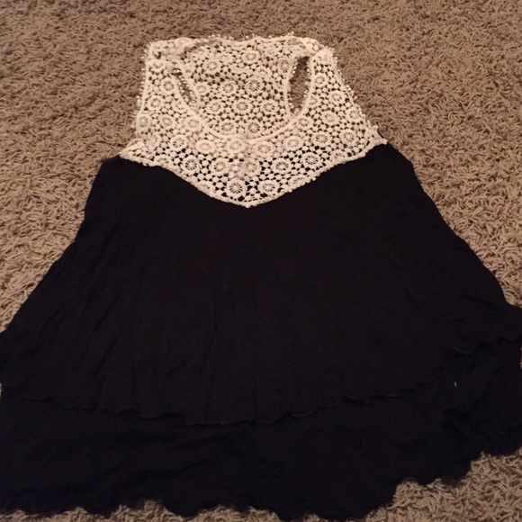 Black and white tank top