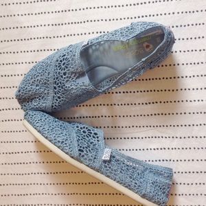 Sky Blue Crochet Sketchers Bobs shoes