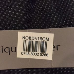 Gray w/black trim fitted suit. Nordstrom classique