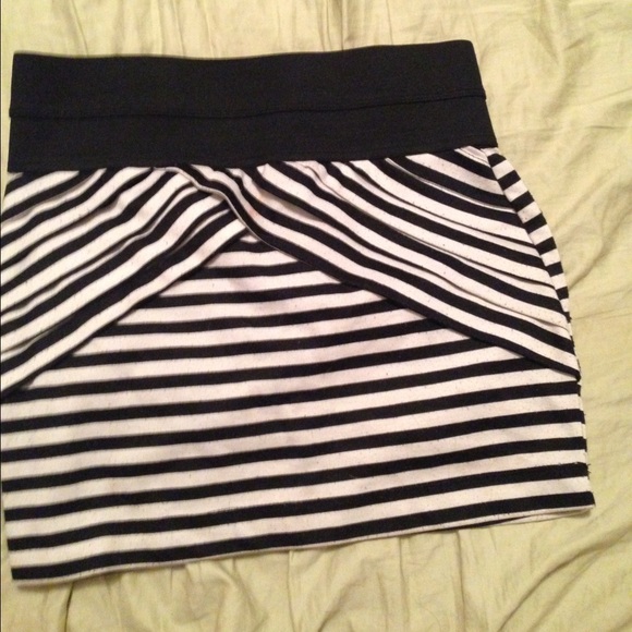 Black and white skirt