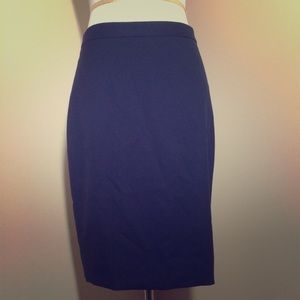 Final Price J.Crew Navy No.2 Pencil Skirt Sz 0