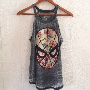 Marvel Spiderman Floral Tank