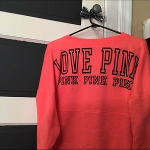pink varsity crew