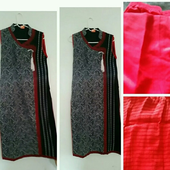 Linen 3pc embroidery dress - Picture 1 of 1