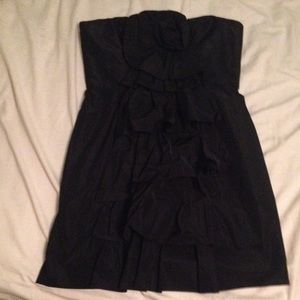 NWT BCBG Size 8 all black mini cocktail dress