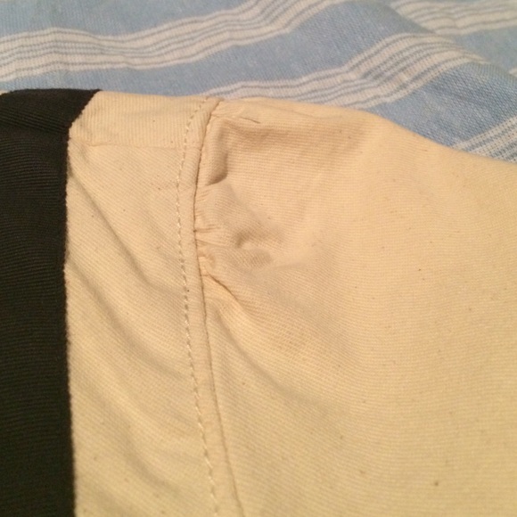 Cream & Navy Blazer - Picture 3 of 4