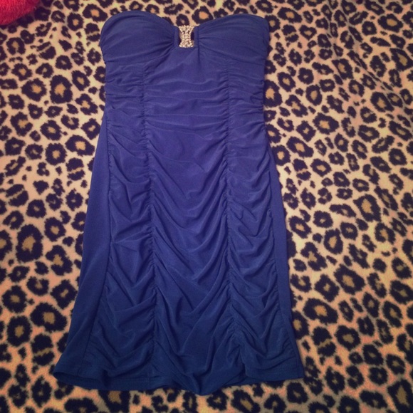 Deb royal blue homecoming dress
