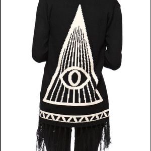 cardigan with fringe