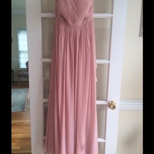 Stunning pink floor length evening gown