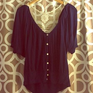 Navy blue blouse