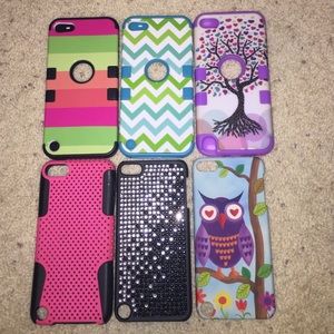 🔴SOLD ON MERCARI🔴6 iPod 5 cases!