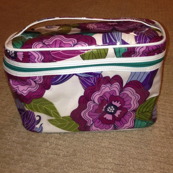 Flower cosmetic/makeup bag
