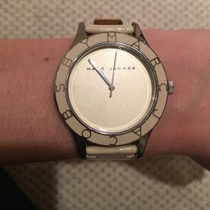 Cream patent leather Marc by Marc Jacobs watch