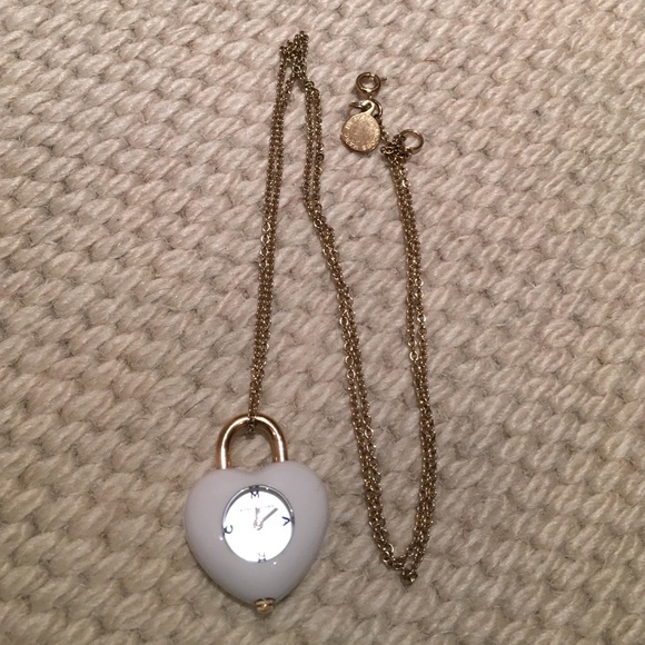 Marc by Marc Jacobs watch heart locket necklace