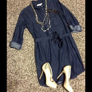 Loft jean Shirt Dress