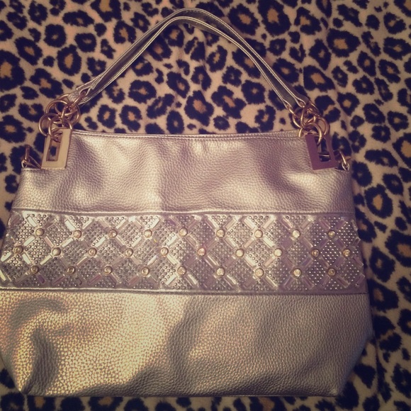 Brand new silver purse
