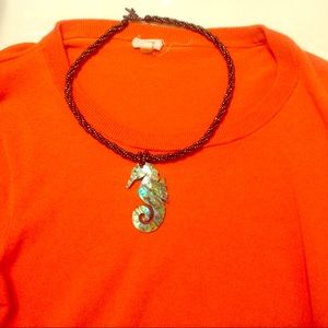*sold* Seahorse necklace